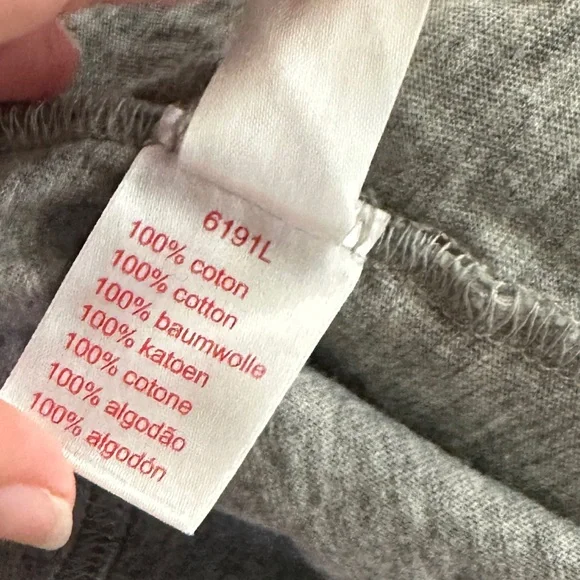 Lacoste short sleeve gray T-shirt ‘live live live’ red, white, & blue medium - Picture 7 of 13